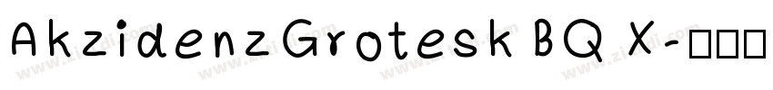 AkzidenzGrotesk BQ X字体转换